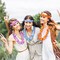 56 Counts Hawaiian Leis, Luau Party Supplies of Elastic Flowers Necklaces, Headbands and Wristbands - Tropical Hawaiian Decorations, Beach Party Decorations, Birthday Party Favors